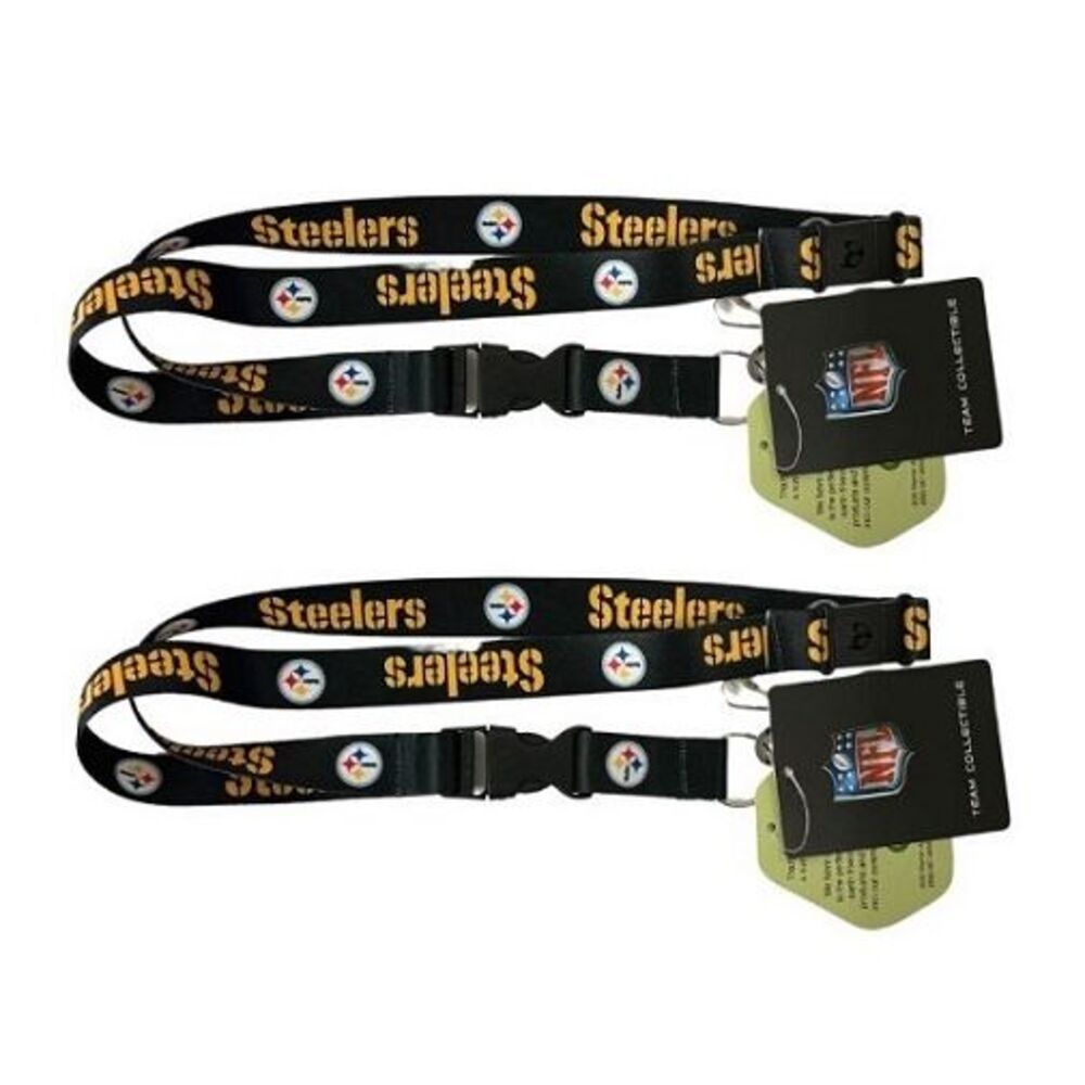 Pittsburgh Steelers NFL Mojo Earth Love Lanyard 2 Pack